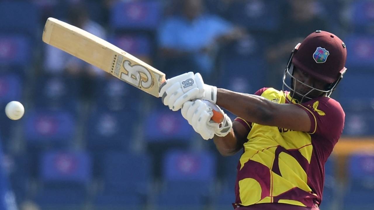 Evin Lewis last played for West Indies at last year's T20 World Cup in the UAE&nbsp;&nbsp;&bull;&nbsp;&nbsp;ICC via Getty