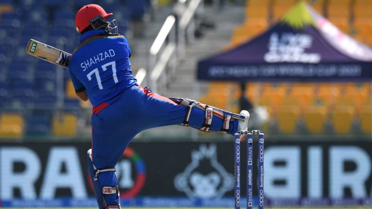 Mohammad Shahzad edge one behind early on, Afghanistan vs New Zealand, T20 World Cup, Group 2, Abu Dhabi, November 7, 2021