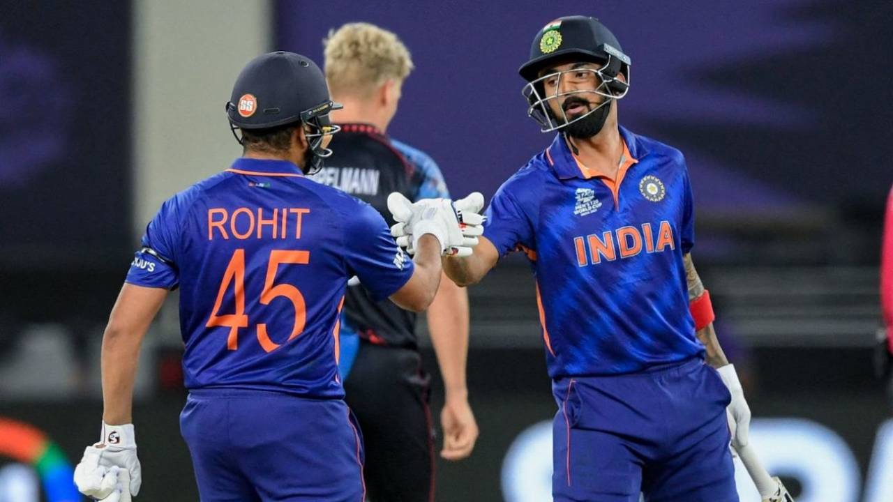 Rohit Sharma and KL Rahul gave India another good start, India vs Namibia, T20 World Cup, Group 2, Dubai, November 8, 2021