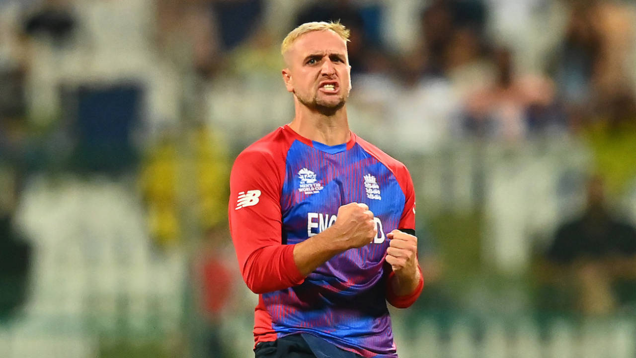 Liam Livingstone is pumped after picking up a wicket, England vs New Zealand, T20 World Cup, 1st semi-final, Abu Dhabi, November 10, 2021