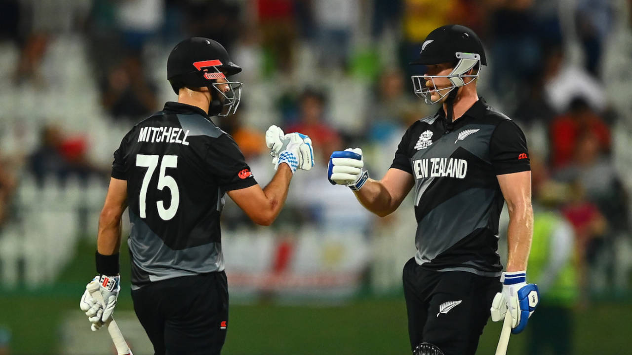 Jimmy Neesham and Daryl Mitchell brought out the big hits when it mattered, England vs New Zealand, T20 World Cup, 1st semi-final, Abu Dhabi, November 10, 2021