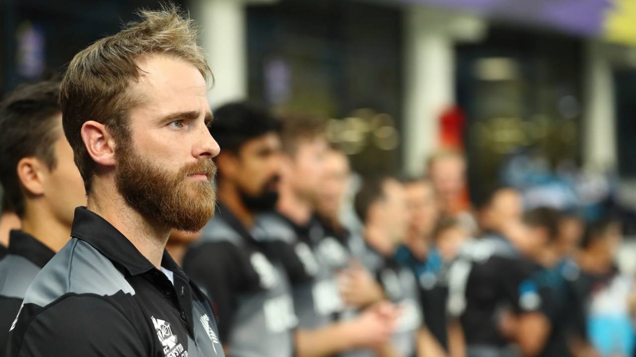 Kane Williamson looks on before the start of the T20 World Cup final&nbsp;&nbsp;&bull;&nbsp;&nbsp;ICC/Getty Images