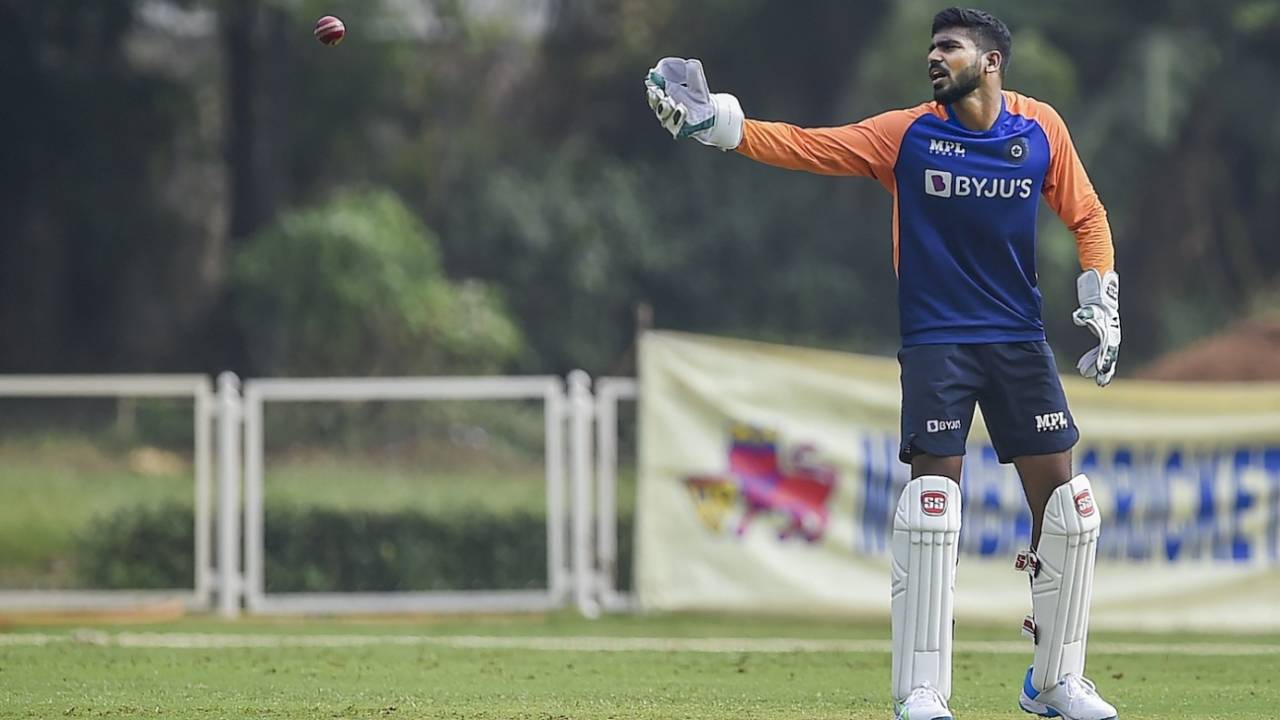 KS Bharat during a warm-up game ahead of the Test series, Mumbai, November 17, 2021
