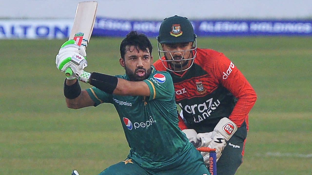 Mohammad Rizwan has yet to hit a fifty in the T20I series&nbsp;&nbsp;&bull;&nbsp;&nbsp;AFP/Getty Images