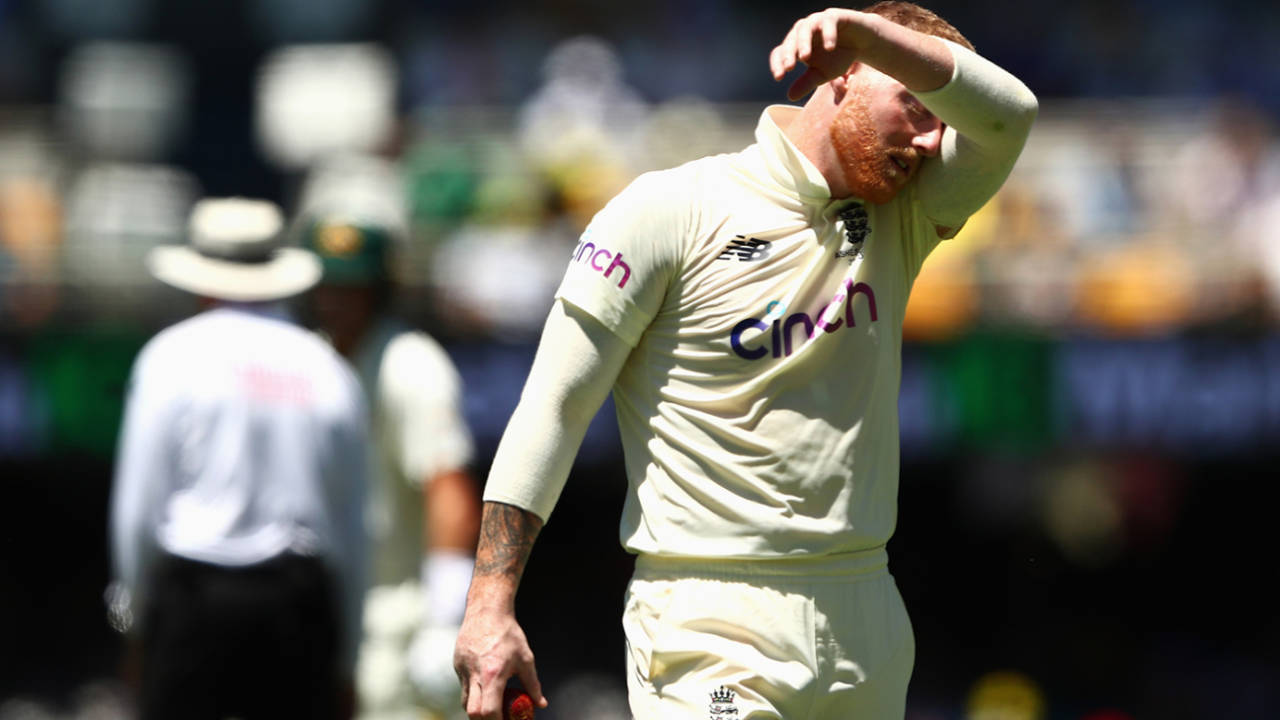Ben Stokes was frustrated after overstepping&nbsp;&nbsp;&bull;&nbsp;&nbsp;Getty Images