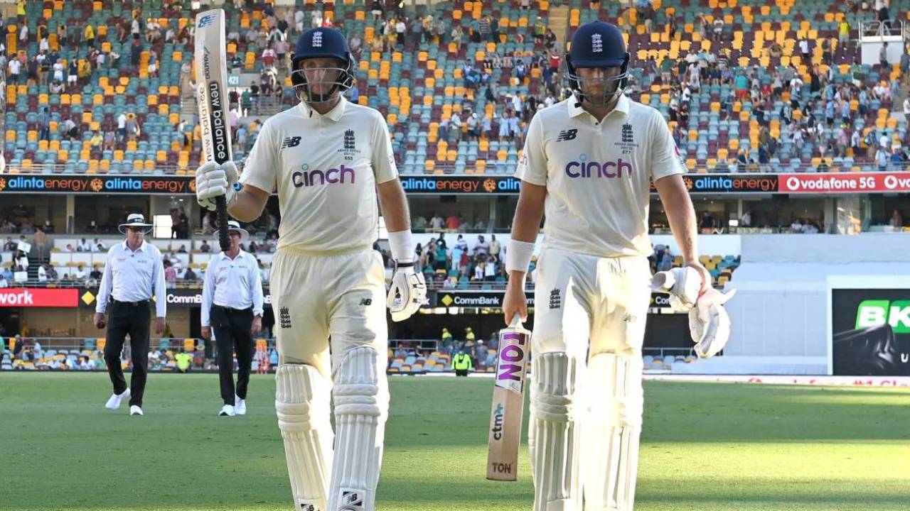 Dawid Malan and Joe Root put on an unbroken 159 for the third wicket, Australia vs England, 1st Ashes Test, Brisbane, 3rd day, December 10, 2021