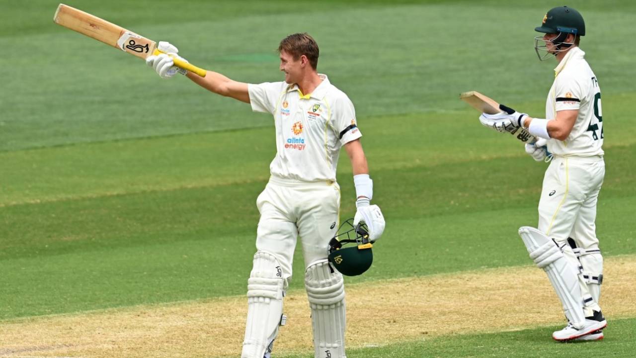 Marnus Labuschagne celebrates his 6th Test century, Australia vs England, 2nd Test, The Ashes, Adelaide, 2nd day, December 17, 2021