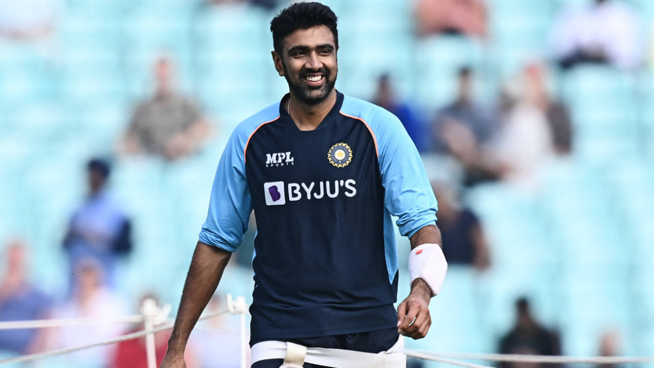 R Ashwin smiles, Manchester, September 5, 2021