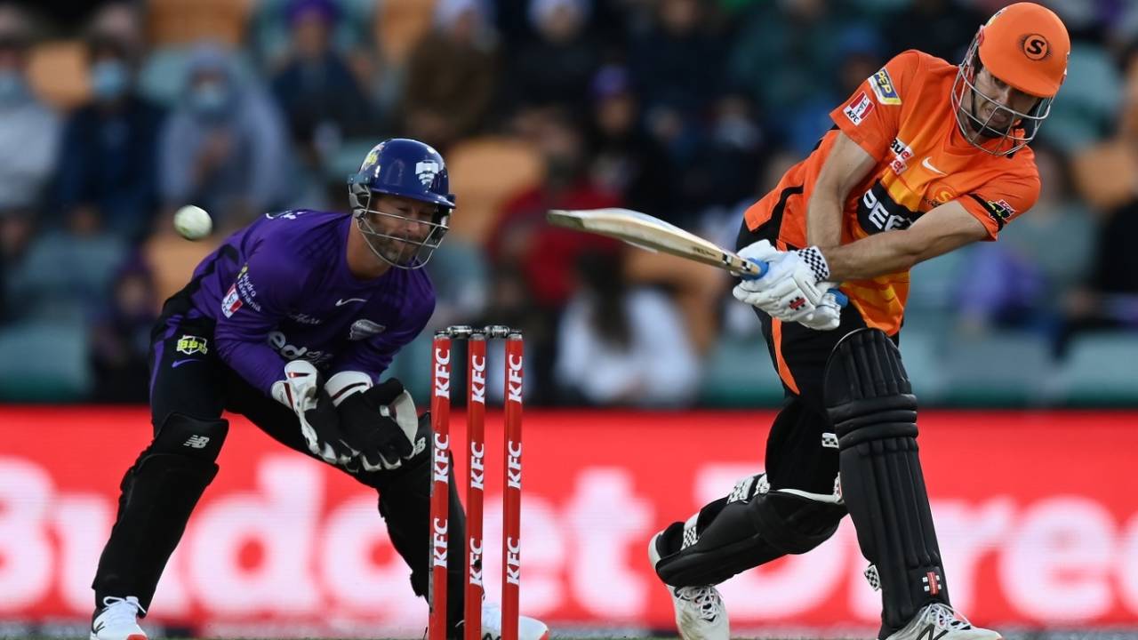 Kurtis Patterson smacked a fifty in 26 balls, Perth Scorchers vs Hobart Hurricanes, BBL 2021-22, Hobart, December 20, 2021