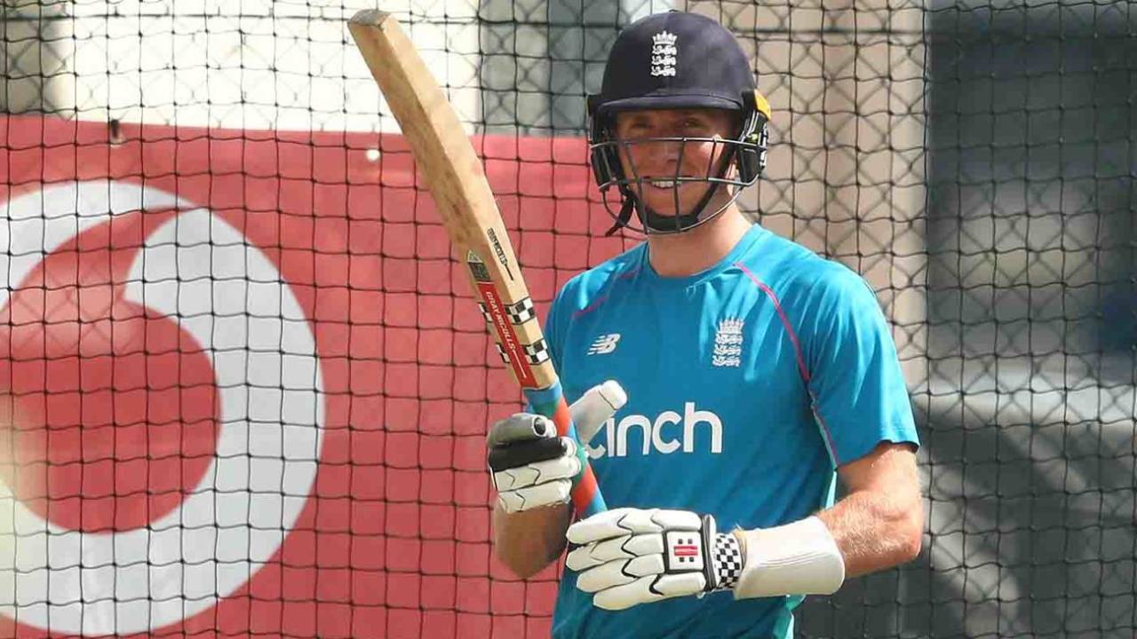 Zak Crawley bats in the nets at the Gabba, Brisbane, December 6, 2021