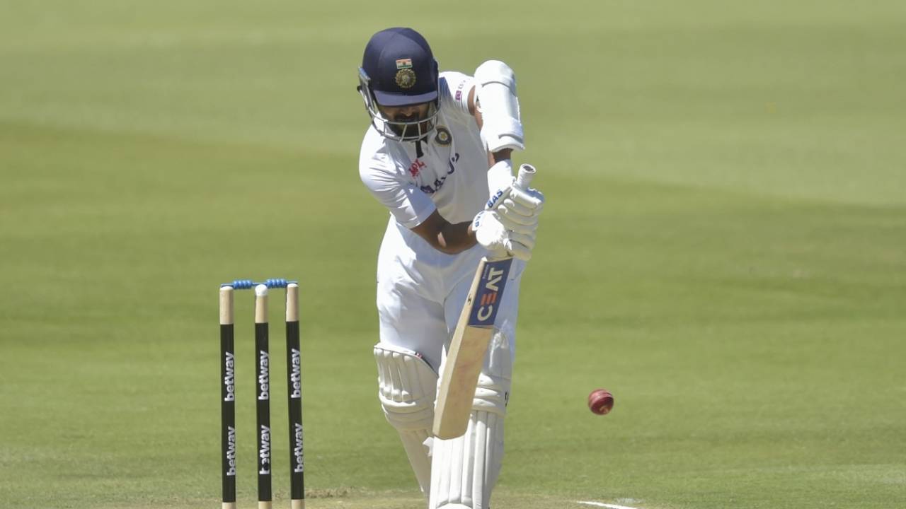 Ajinkya Rahane defends, South Africa vs India, 1st Test, Centurion, 3rd day, December 28, 2021