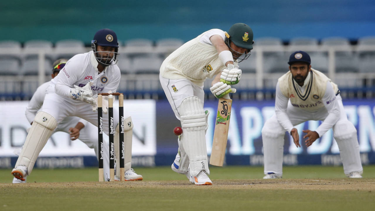 Elgar's innings secured South Africa their first win against India at the Wanderers&nbsp;&nbsp;&bull;&nbsp;&nbsp;AFP/Getty Images