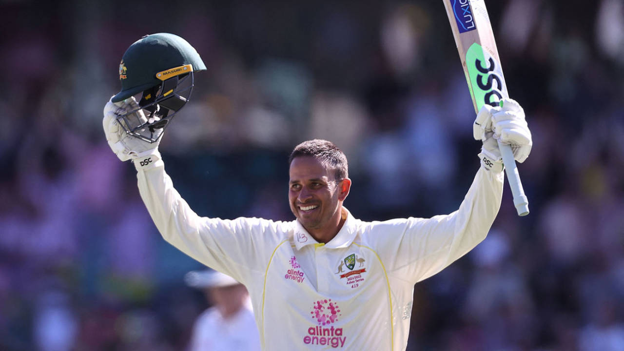 Usman Khawaja brought up his second hundred of the Test, Australia vs England, Men's Ashes, 4th Test, 4th day, Sydney, January 8, 2022