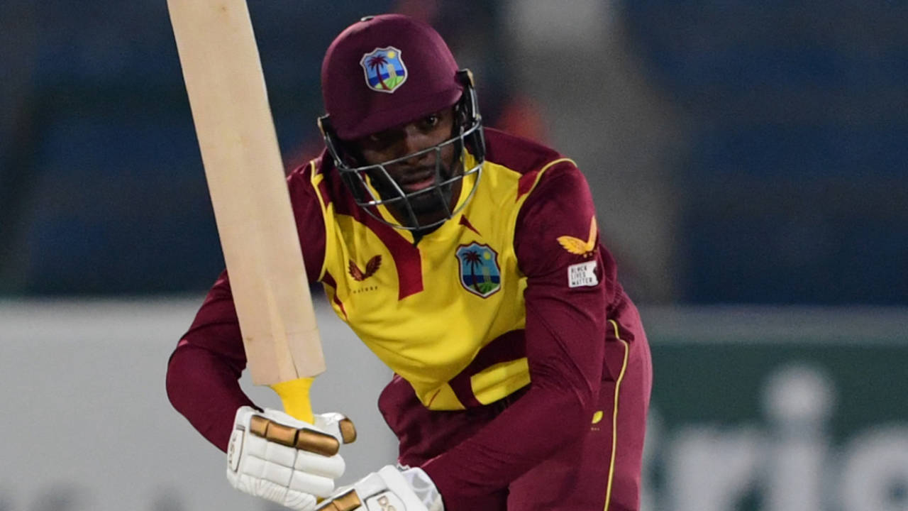 Shamarh Brooks led West Indies' batting charge on his ODI debut&nbsp;&nbsp;&bull;&nbsp;&nbsp;AFP/Getty Images