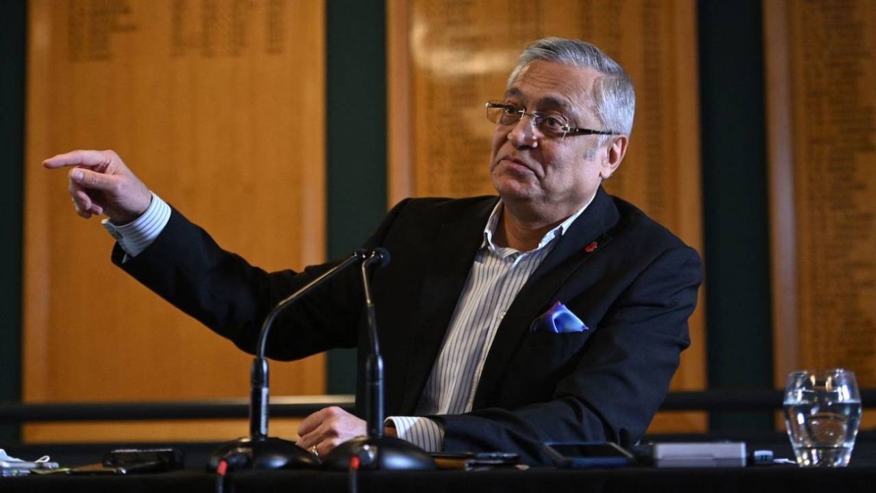 Lord Kamlesh Patel, the director and new chair at Yorkshire, attends a press conference, Leeds, November 8, 2021