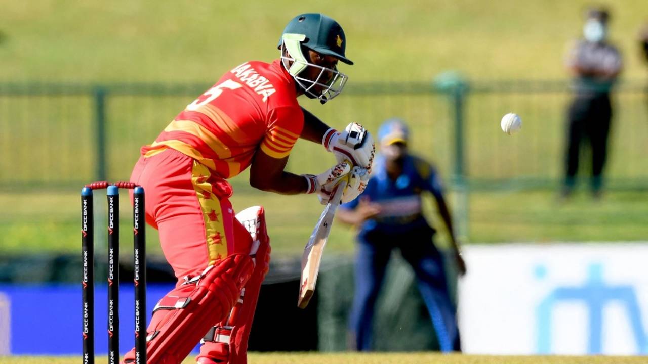 Regis Chakabva scored a brisk fifty, Sri Lanka vs Zimbabwe, 1st ODI, Pallekele, January 16, 2022