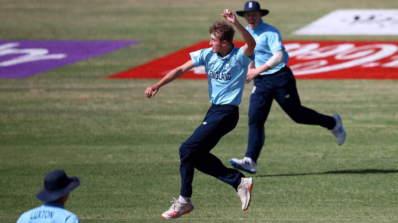 Joshua Boyden picked up a four-wicket haul for only 16 runs, England U-19 vs Bangladesh U-19, ICC Under 19 World Cup, Group A, Warner Park, January 16, 2022