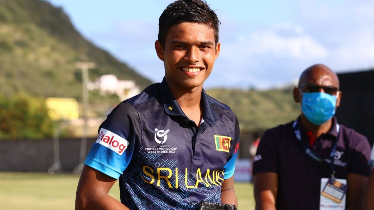 Dunith Wellalage was a key performer for Sri Lanka during the recently-concluded Under-19 World Cup&nbsp;&nbsp;&bull;&nbsp;&nbsp;Getty Images