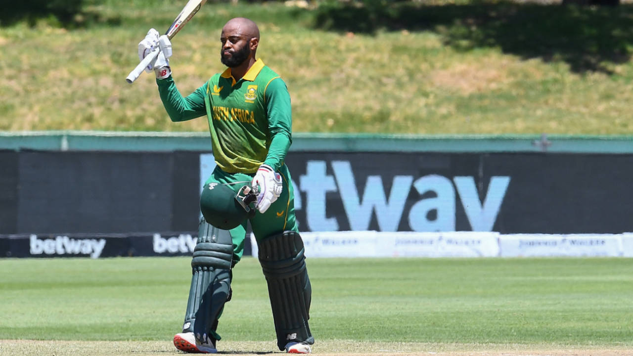 Temba Bavuma anchored the innings with a century, South Africa vs India, 1st ODI, Paarl, January 19, 2022