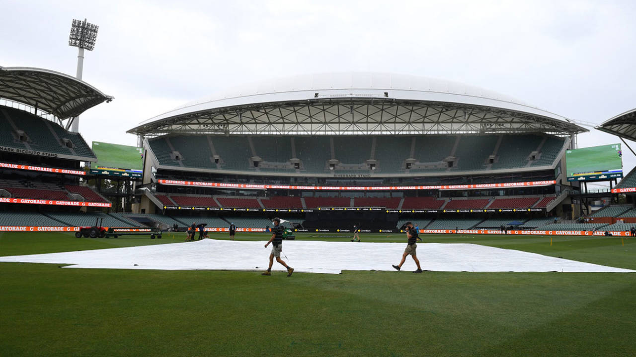 It was a damp day in Adelaide, Australia vs England, 2nd T20I, Adelaide, January 22, 2022