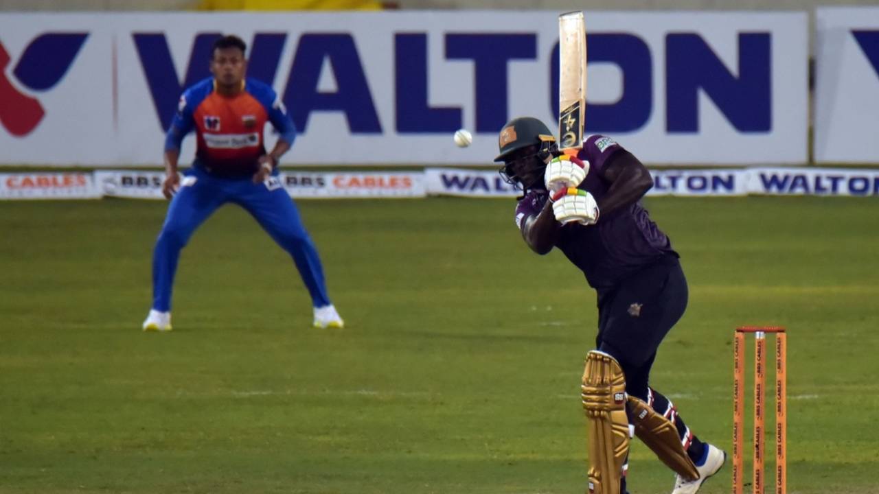 Kennar Lewis works the ball off his pads, Chattogram Challengers vs Khulna Tigers, Bangladesh Premier League, Mirpur, January 24, 2022