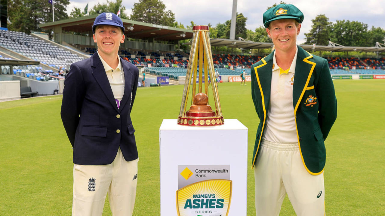 Heather Knight and Meg Lanning ahead of the Ashes Test&nbsp;&nbsp;&bull;&nbsp;&nbsp;Getty Images