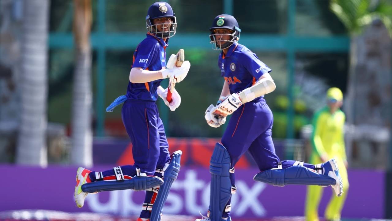 Yash Dhull and Shaik Rasheed put on 204 for the third wicket, India vs Australia, Under-19 World Cup semi-finals, Coolidge, February 2, 2022