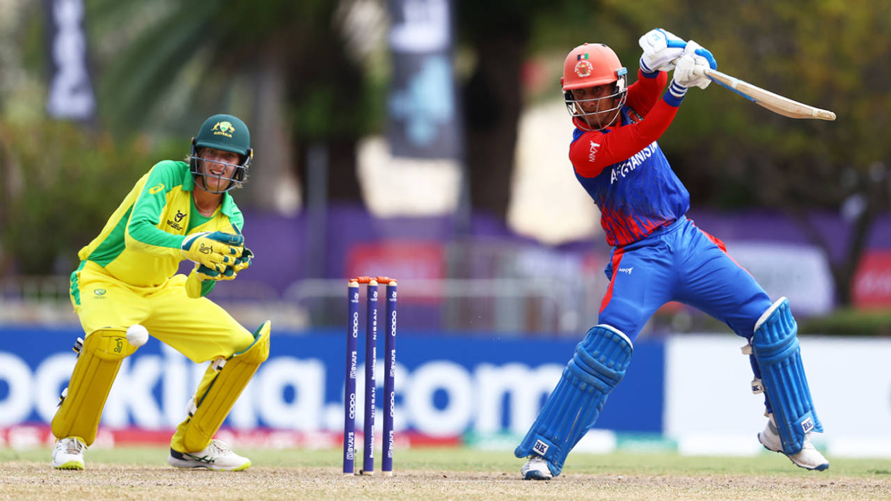 Ijaz Ahmadzai top-scored with 81, Afghanistan vs Australia, ICC Under-19 World Cup, third place play-off, Antigua, February 4, 2022