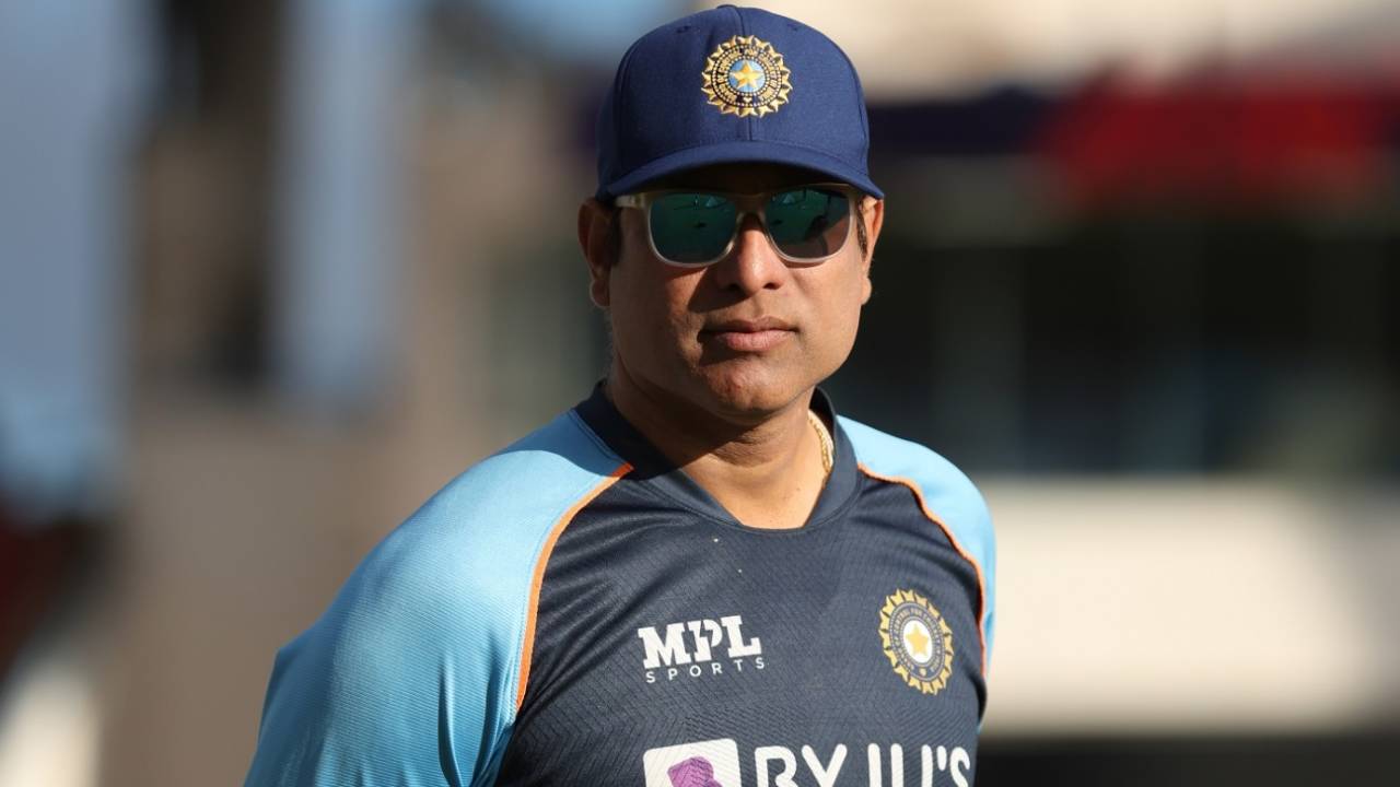 NCA head coach VVS Laxman looks on before the final, India vs England, Under-19 World Cup final, North Sound, February 5, 2022