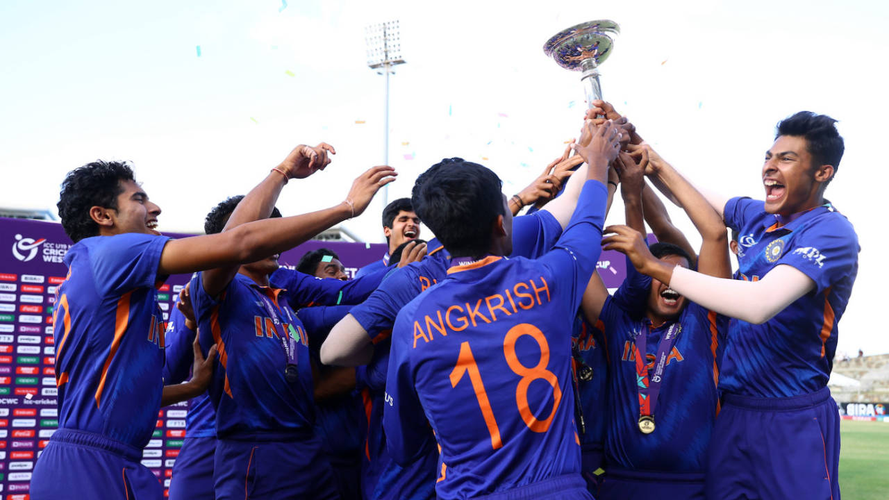 India won their fifth Under-19 World Cup title&nbsp;&nbsp;&bull;&nbsp;&nbsp;ICC via Getty