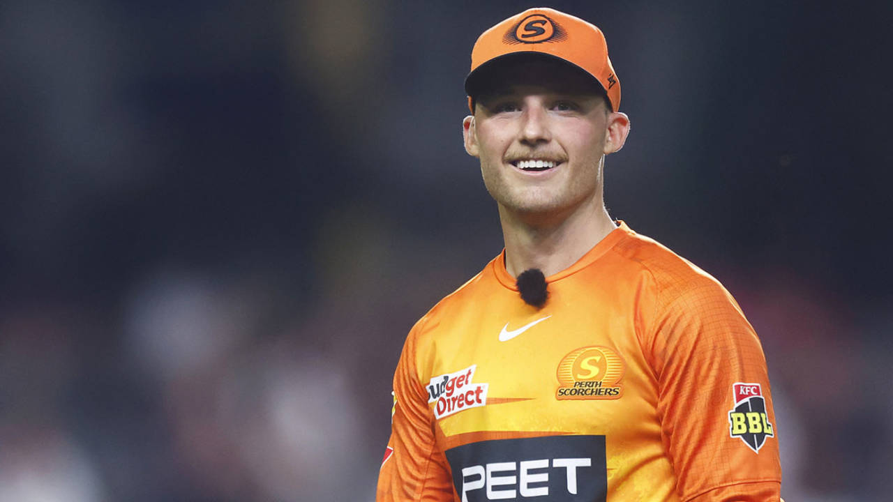 Laurie Evans top-scored in the BBL final, Perth Scorchers vs Sydney Sixers, BBL 2021-22, final, Melbourne, January 28, 2022