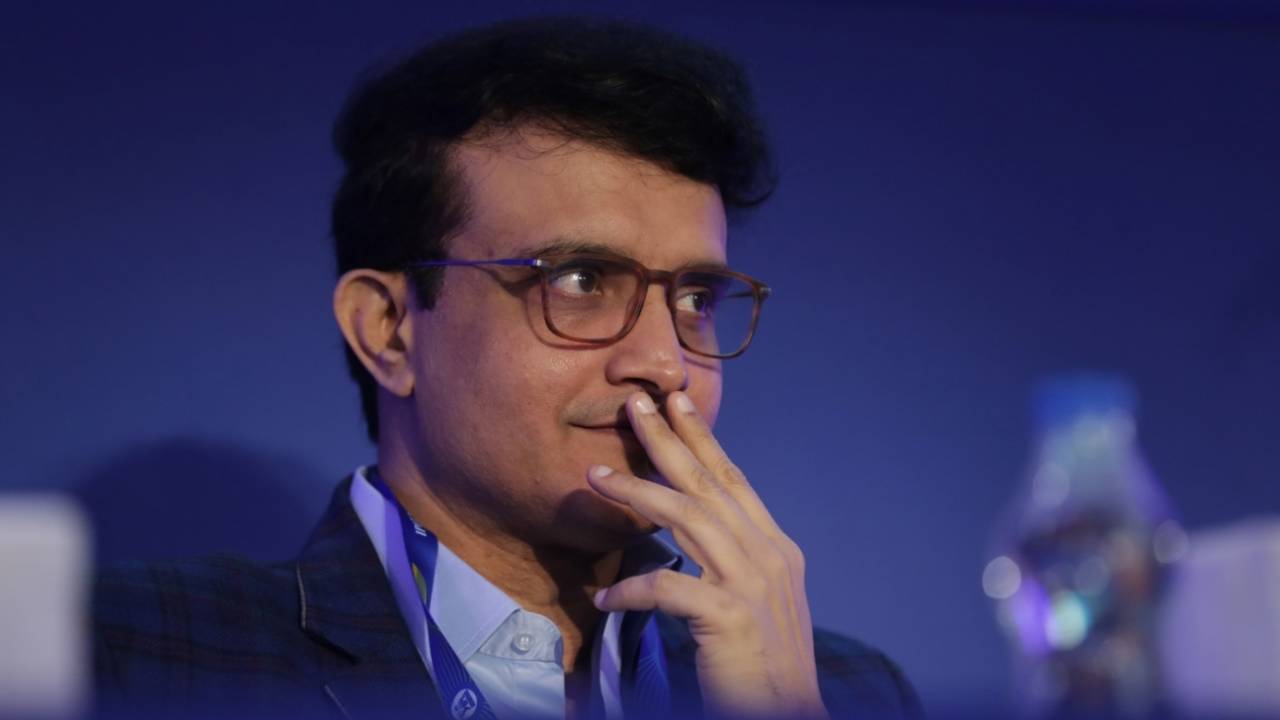 BCCI president Sourav Ganguly watches proceedings at the IPL 2022 auction, Bengaluru, February 12, 2022