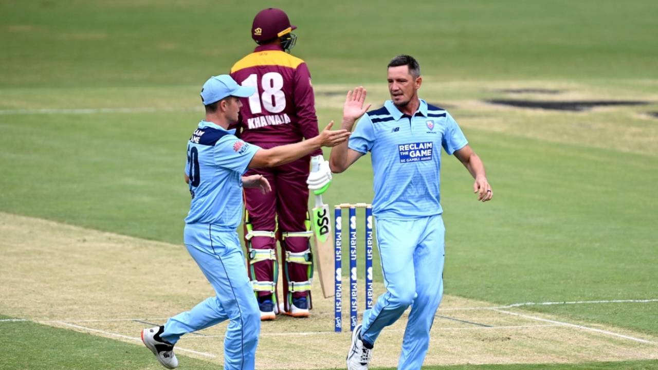 Chris Tremain took three wickets, Queensland vs New South Wales, Marsh Cup, 2021-22, Brisbane, February 14, 2022