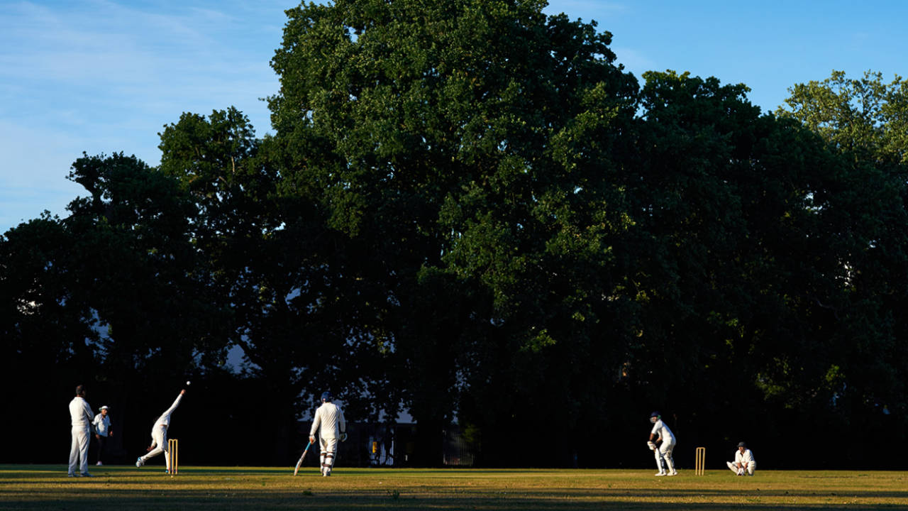 A recreational match being played in Camberley, London, August 20, 2020