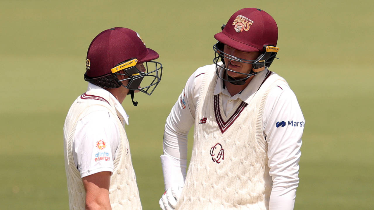 Jack Clayton and Matt Renshaw shared a fifty stand, Victoria vs Queensland, Sheffield Shield 2021-22, 1st day, Melbourne, February 18, 2022