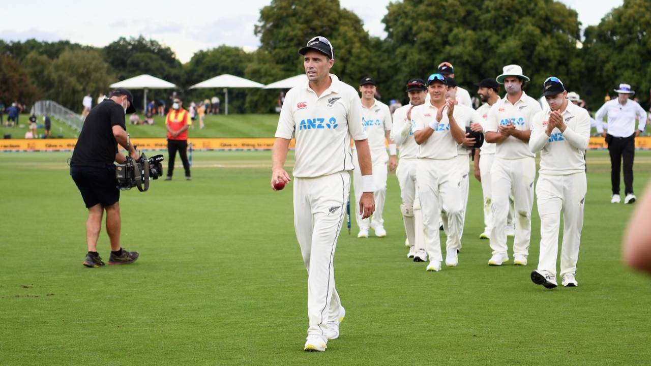 Tim Southee picked up a five-for to seal South Africa's fate, New Zealand vs South Africa, 1st Test, Christchurch, 3rd day, February 19, 2022