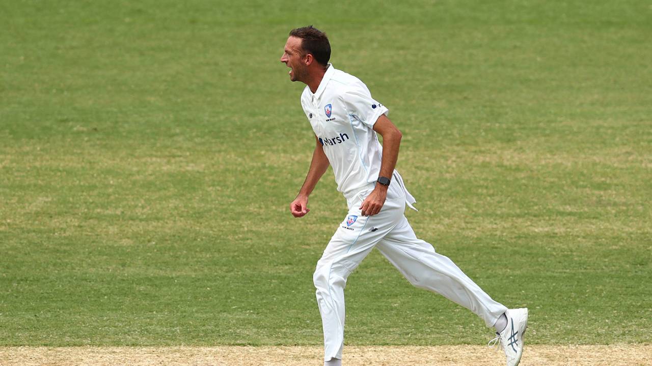 Trent Copeland claimed his 400th first-class wicket, New South Wales vs Tasmania, Sheffield Shield, SCG, February 21, 2022