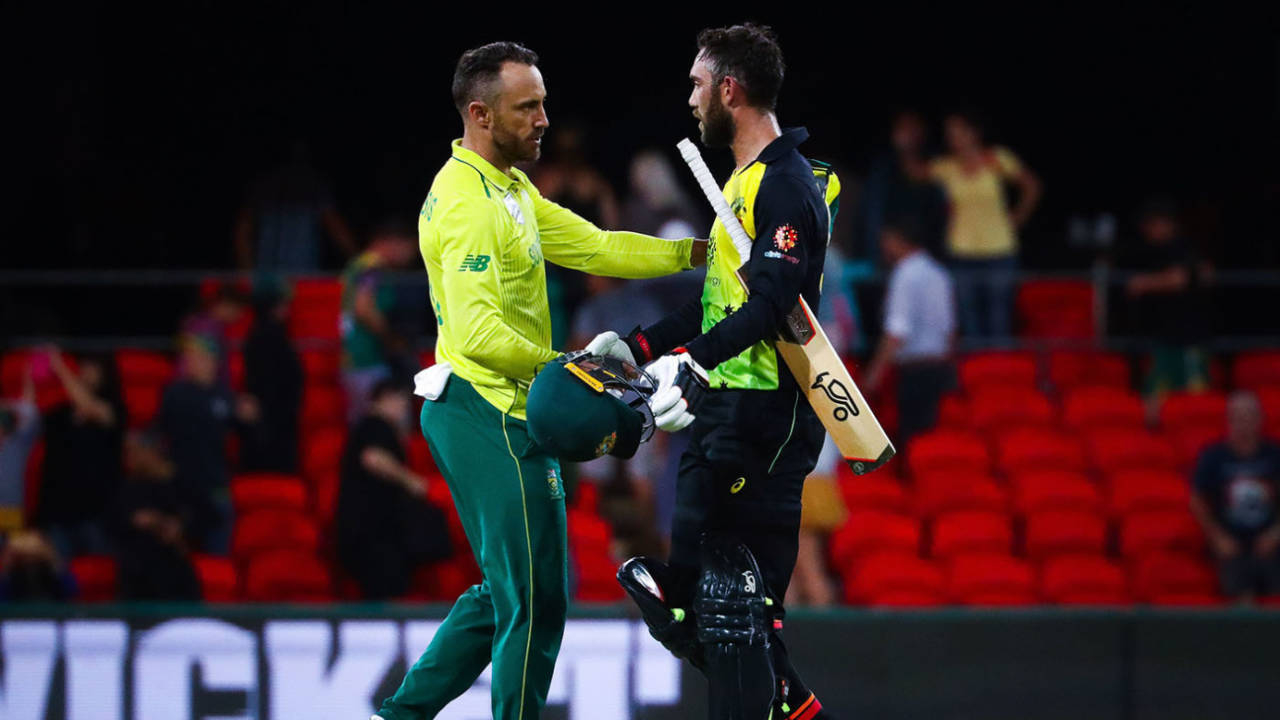 Maxwell (travel restrictions) and du Plessis (concussion) did not feature in the Hundred last year&nbsp;&nbsp;&bull;&nbsp;&nbsp;AFP/Getty Images