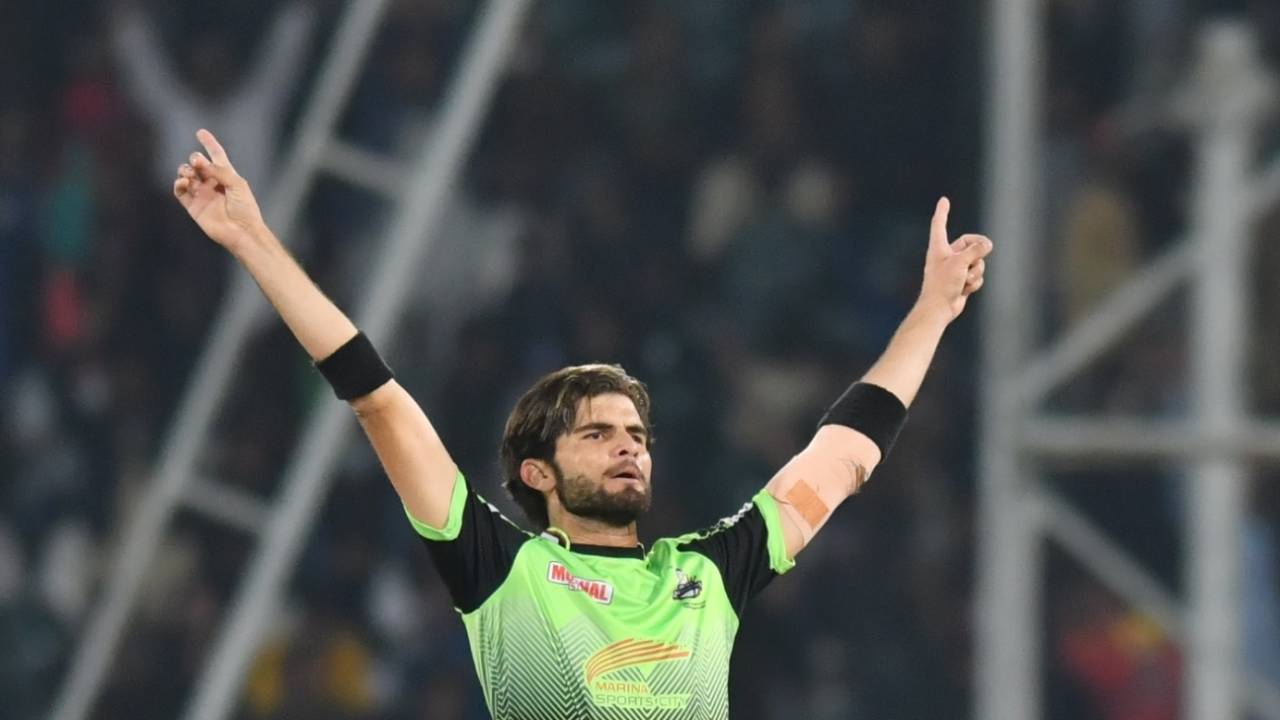 Shaheen Shah Afridi picked up two wickets in his second over, Lahore Qalandars vs Islamabad United, PSL 2022, Eliminator 2, Lahore, February 25, 2022