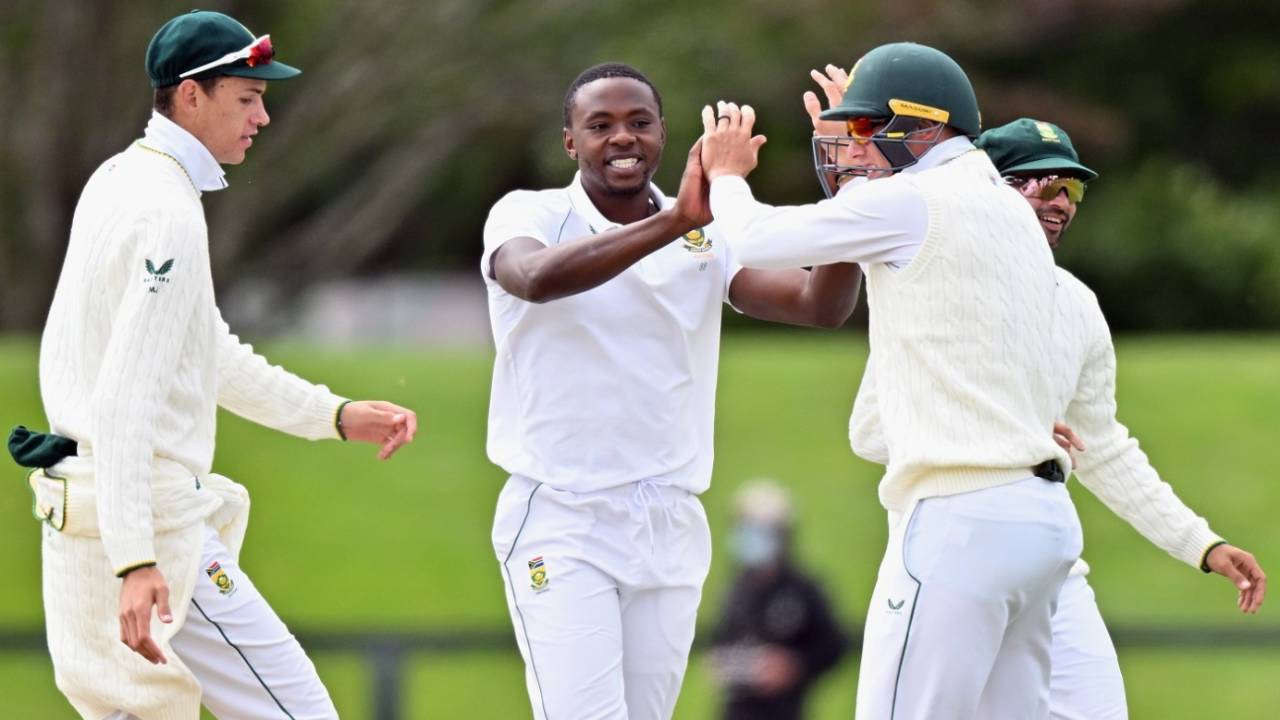Kagiso Rabada struck in the very first over of the innings&nbsp;&nbsp;&bull;&nbsp;&nbsp;AFP/Getty Images