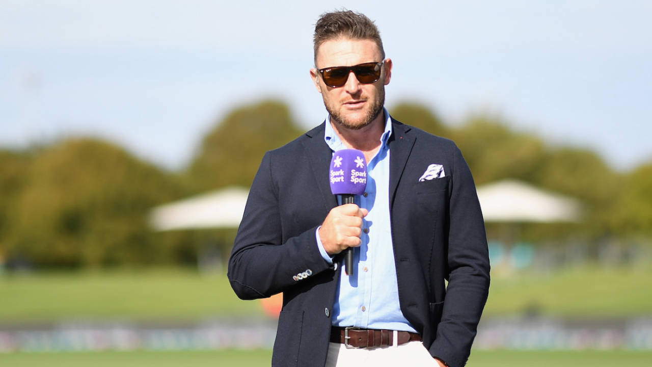 Brendon McCullum is on commentary for the South Africa Tests, New Zealand vs South Africa, 2nd Test, Christchurch, 2nd day, February 26, 2022