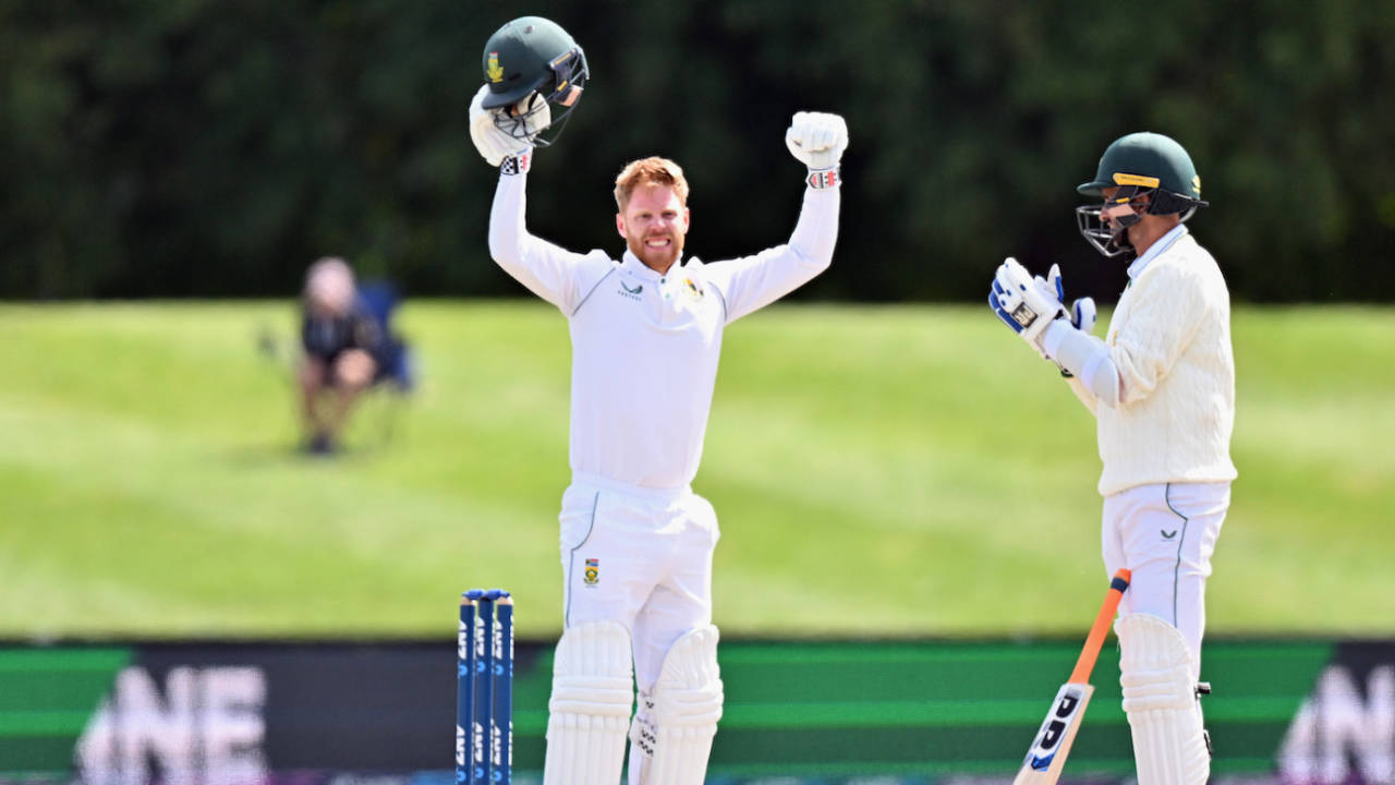 Kyle Verreynne is thrilled to bring up his maiden Test century, New Zealand vs South Africa, 2nd Test, Christchurch, 4th day, February 28, 2022