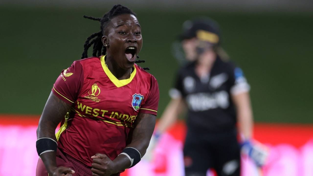With five to defend, Deandra Dottin bowled the final over against New Zealand and produced a sequence of 1 W 1 W W to seal the game, New Zealand vs West Indies, Women's World Cup 2022, Tauranga, March 4, 2022