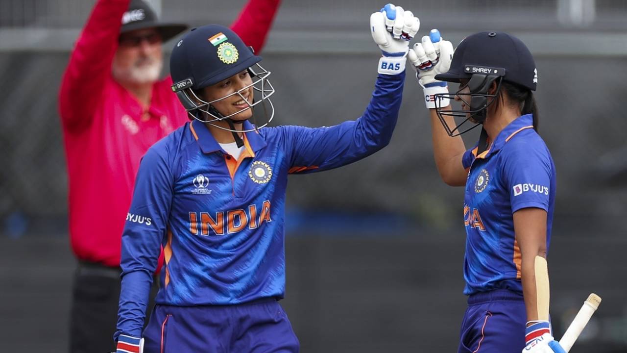 Harmanpreet Kaur and Smriti Mandhana put up the best partnership for India in World Cups&nbsp;&nbsp;&bull;&nbsp;&nbsp;ICC via Getty Images