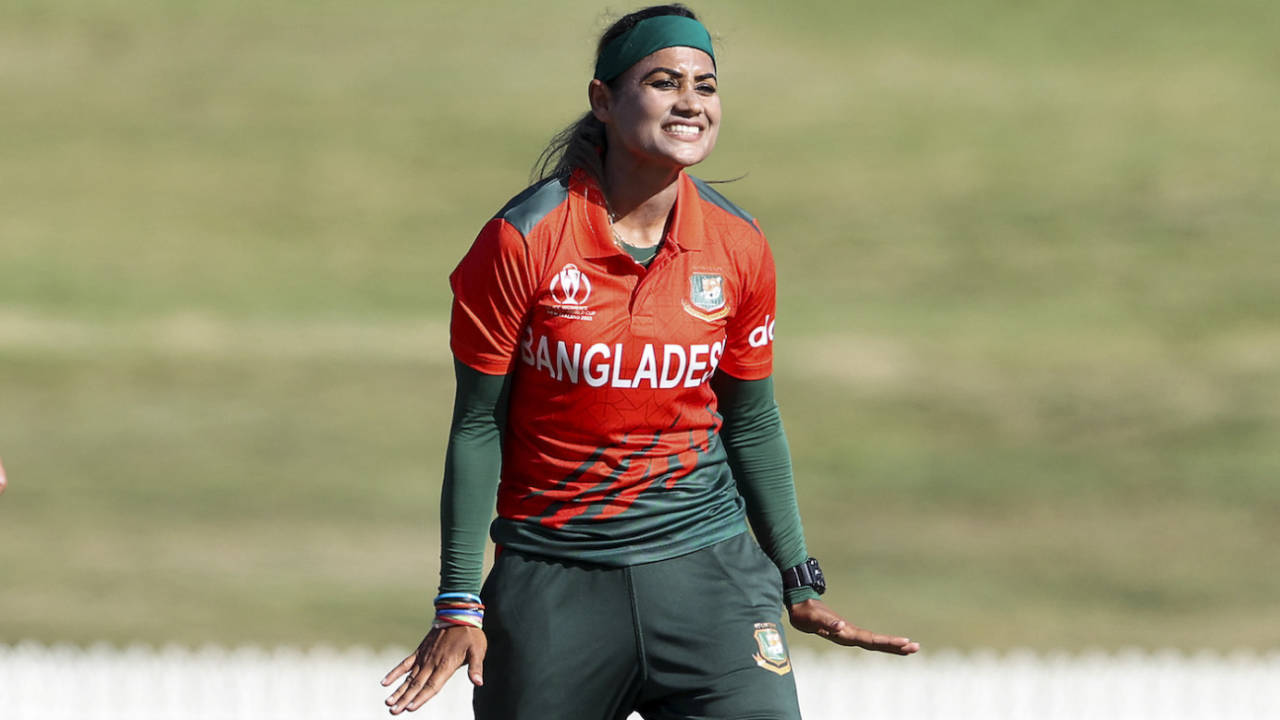Jahanara Alam picked up the big wicket of Bismah Maroof, Bangladesh vs Pakistan, Women's World Cup 2022, Hamilton, March 14, 2022