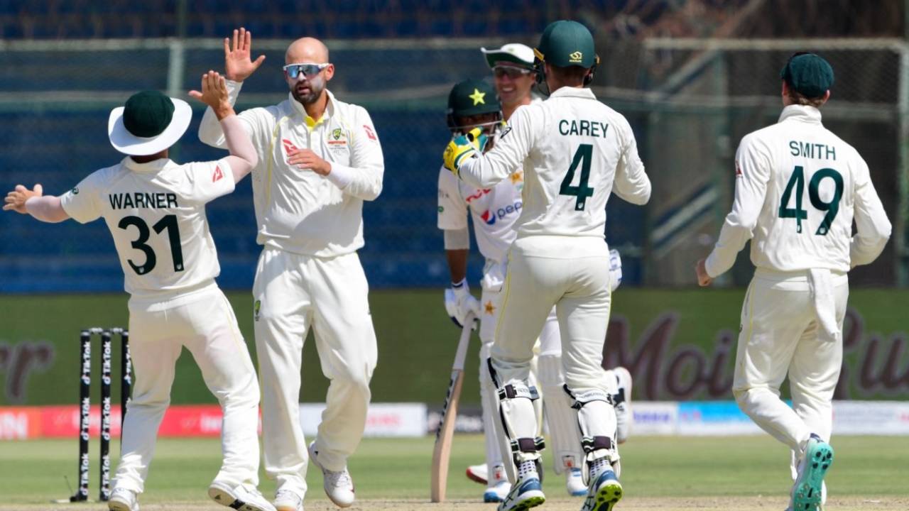 Nathan Lyon made the early breakthrough, Pakistan vs Australia, 2nd Test, Karachi, March 15, 2022