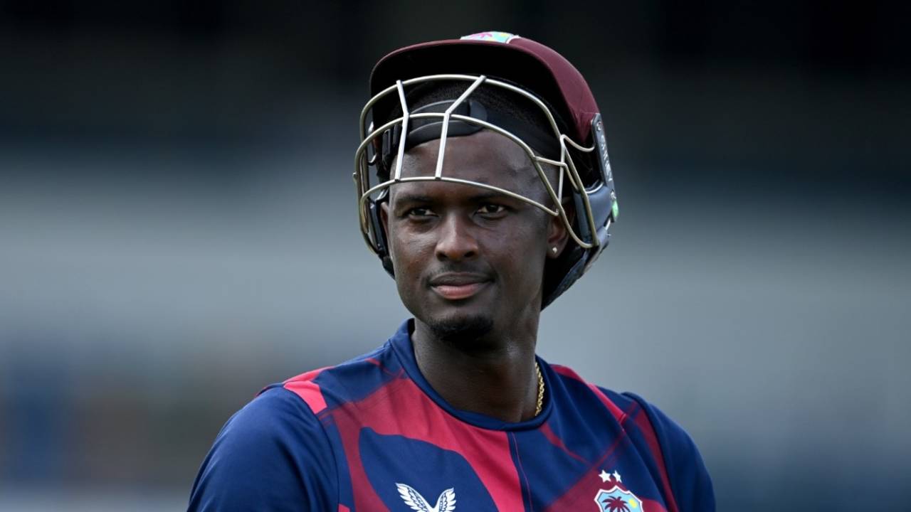 Jason Holder looks on during a nets session in Barbados, West Indies vs England, 2nd Test, Barbados, March 15, 2022