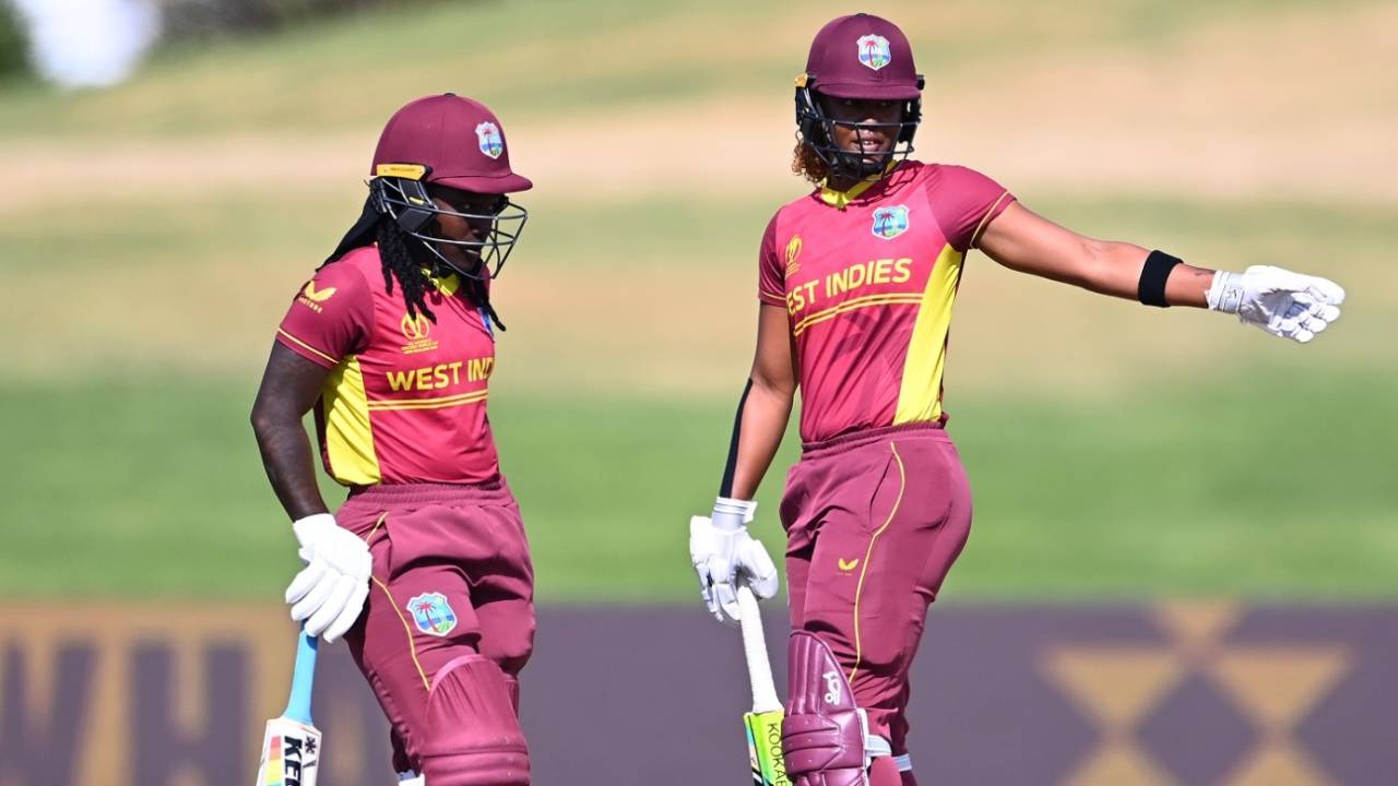 Hayley Matthews said she would have a word with Deandra Dottin about her retirement&nbsp;&nbsp;&bull;&nbsp;&nbsp;ICC via Getty Images