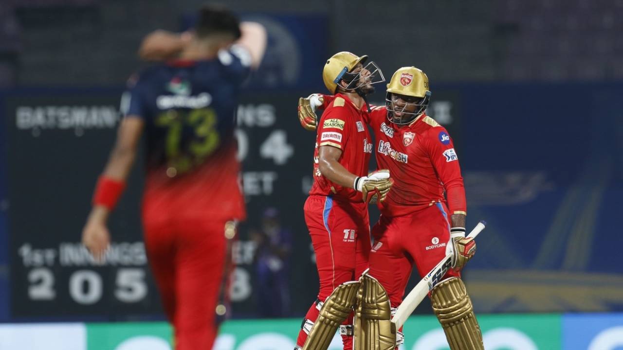 Odean Smith land Shahrukh Khan finished off a chase of 206, Punjab Kings vs Royal Challengers Bangalore, IPL 2022, Mumbai, March 27, 2022