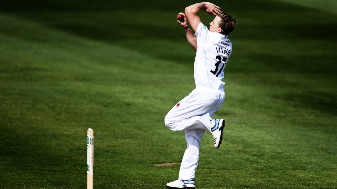Logan van Beek finished with eight in the match for Worcestershire&nbsp;&nbsp;&bull;&nbsp;&nbsp;Harry Trump/Getty Images